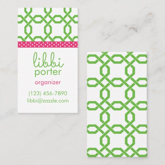 Speciaal uitgeruste Visitekaartjes voor rasterwerk (Voorkant / Achterkant)