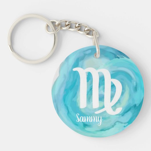 Speciaal uitgeruste vivo-Waterverf dierentuin Sleutelhanger (Voorkant)