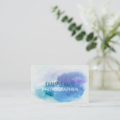 Speciaal uitgeruste "Waterverf-spiegel" (GB/euro) Visitekaartje (Staand voorkant)