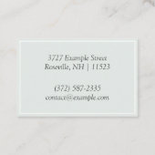 Speciaal uitgeruste "Waterverf-spiegel" (GB/euro) Visitekaartje (Achterkant)