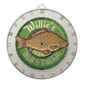 Speciaal uitgeruste winkel voor vis en horsmakreel dartbord (Voorkant)