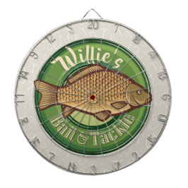 Speciaal uitgeruste winkel voor vis en horsmakreel dartbord