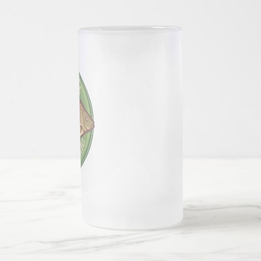 Speciaal uitgeruste winkel voor vis en horsmakreel matglas bierpul (Center)