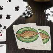 Speciaal uitgeruste winkel voor vis en horsmakreel pokerkaarten
