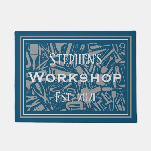Speciaal uitgeruste workshop deurmat (Voorkant)