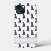 Speciaal uitgeruste zwarte labrador Dog Case-Mate iPhone Case (Achterkant)