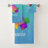 Speciaal uitgezette schelpen in de Caraïben met bu Bad Handdoek (Insitu)