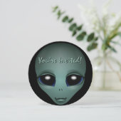 Speciaal uitgezonden Alien Art RSVP Kaart (Staand voorkant)