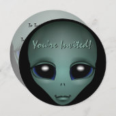 Speciaal uitgezonden Alien Art RSVP Kaart (Voorkant / Achterkant)