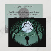 Speciaal uitgezonden Alien Art RSVP Kaartje (Voorkant / Achterkant)