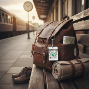 Speciaal uitgezonden app- en Venmo-QR-code Sleutelhanger