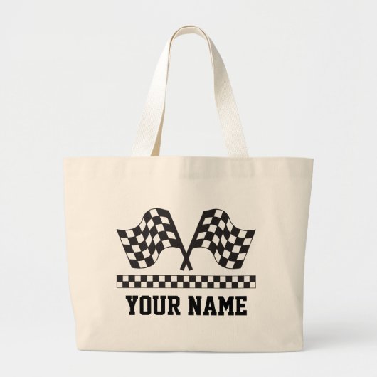 Speciaal uitgezonden racehanddrukken grote tote bag (Voorkant)