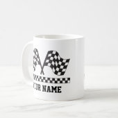 Speciaal uitgezonden racehanddrukken koffiemok (Voorkant links)