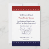 Speciaal uitnodigen van de militaire welkomstparti kaart (Achterkant)