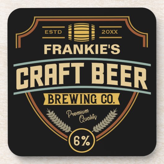 Speciaal uitrolbedrijfsbalk voor kraftbietenlabel bier onderzetter (Voorkant)