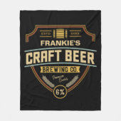 Speciaal uitrolbedrijfsbalk voor kraftbietenlabel fleece deken (Voorkant)