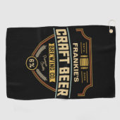 Speciaal uitrolbedrijfsbalk voor kraftbietenlabel golfhanddoek (Horizontaal)