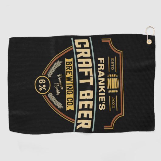 Speciaal uitrolbedrijfsbalk voor kraftbietenlabel golfhanddoek (Horizontaal)