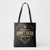 Speciaal uitrolbedrijfsbalk voor kraftbietenlabel tote bag (Voorkant)