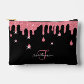 Speciaal uitstrijkroze glittereffect etui (Voorkant)