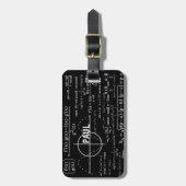 Speciaal uittreksels voor natuurkundigen bagagelabel (Voorkant verticaal)