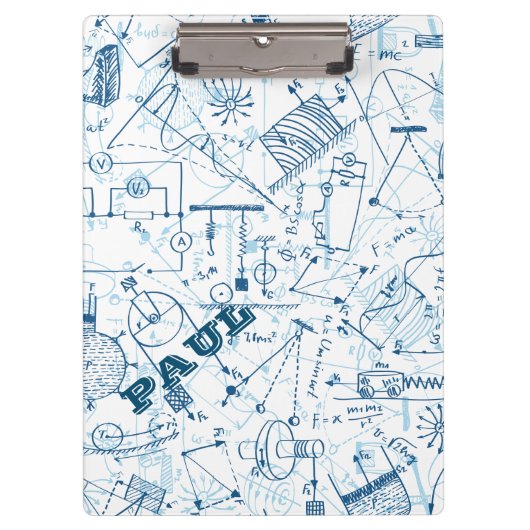 Speciaal uittreksels voor natuurkundigen Clipboar Klembord (Voorkant)