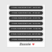 Speciaal uitwendige identificatie van Pickleball P Sticker (Vel)