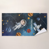 Speciaal uitwendige ruimteastronaut Shuttle Badhanddoek (Badhanddoek)