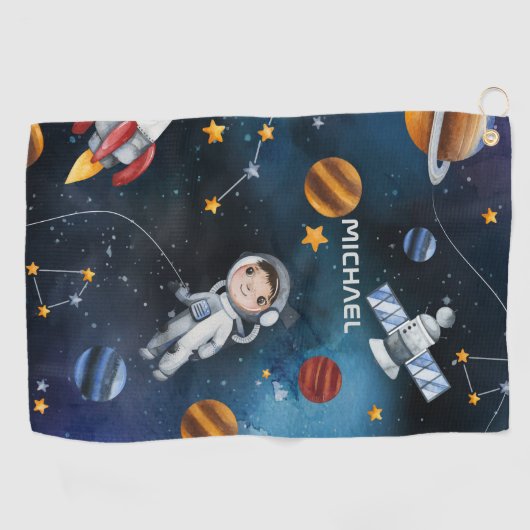 Speciaal uitwendige ruimteastronaut Shuttle Golfhanddoek (Horizontaal)