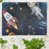 Speciaal uitwendige ruimteastronaut Shuttle Theedoek (Gevouwen)