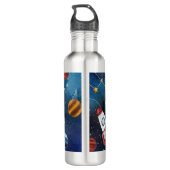 Speciaal uitwendige ruimteastronaut Shuttle Waterfles (Achterkant)