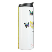 Speciaal Unicorn Face Pastel en Gold Glitter Thermosbeker (Gedraaid links)