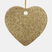 Speciaal Unicorn Gold Glitter XMAS Ornament (Achterkant)