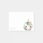 Speciaal Unicorn-meisje met naam Post-it® Notes (Voorkant)