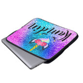 Speciaal Unicorn Ombre Glitter-Hoesje voor laptops Laptop Sleeve (Voorkant onderkant)