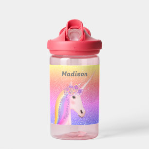 Speciaal Unicorn Rainbow Glitter Sparkle Kinderen Waterfles