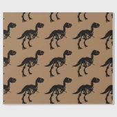 Speciaal uniek dinosaurusskelet- verpakkingspapier cadeaupapier (Vlak)
