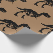 Speciaal uniek dinosaurusskelet- verpakkingspapier cadeaupapier (Hoek)