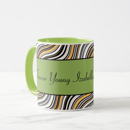 Speciaal uniek ontwerp Koel patroon Birthday M Mok (Voorkant links)