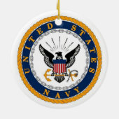 Speciaal USS Carl Vinson CVN 70 Keramisch Ornament (Achterkant)