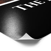 Speciaal uw foto in zwart Lijst met teksten Foto Afdruk (Hoek)