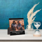 Speciaal uw foto in zwart Lijst met teksten Fotoplaat (Insitu)