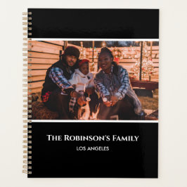 Speciaal uw foto in zwart Lijst met teksten Planner