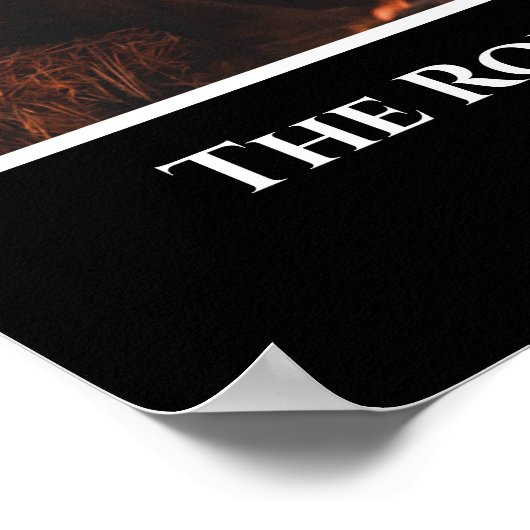 Speciaal uw foto in zwart Lijst met teksten Poster (Hoek)