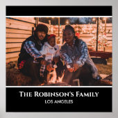 Speciaal uw foto in zwart Lijst met teksten Poster (Voorkant)