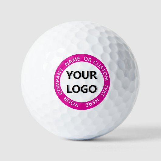 Speciaal uw Logo- en tekststempel Golf Balls Golfballen (Voorkant)