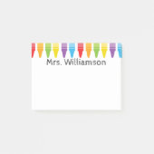 Speciaal vak Leraar Crayons Terug naar school Post-it® Notes (Voorkant)