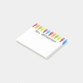 Speciaal vak Leraar Crayons Terug naar school Post-it® Notes (Schuin)
