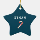 Speciaal vakantiegangskateboarden voor feestdagen keramisch ornament (Achterkant)