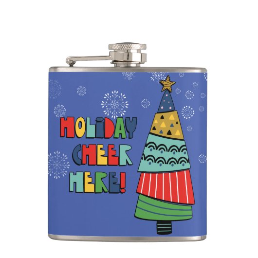 Speciaal vakantiekop hier heupfles (Voorkant)